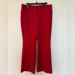 Worthington Vibrant Red Flare Pants